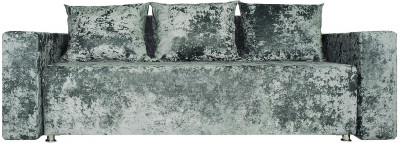 Диван-еврокнижка Лаунж,145х192, ППУ, плюш серый