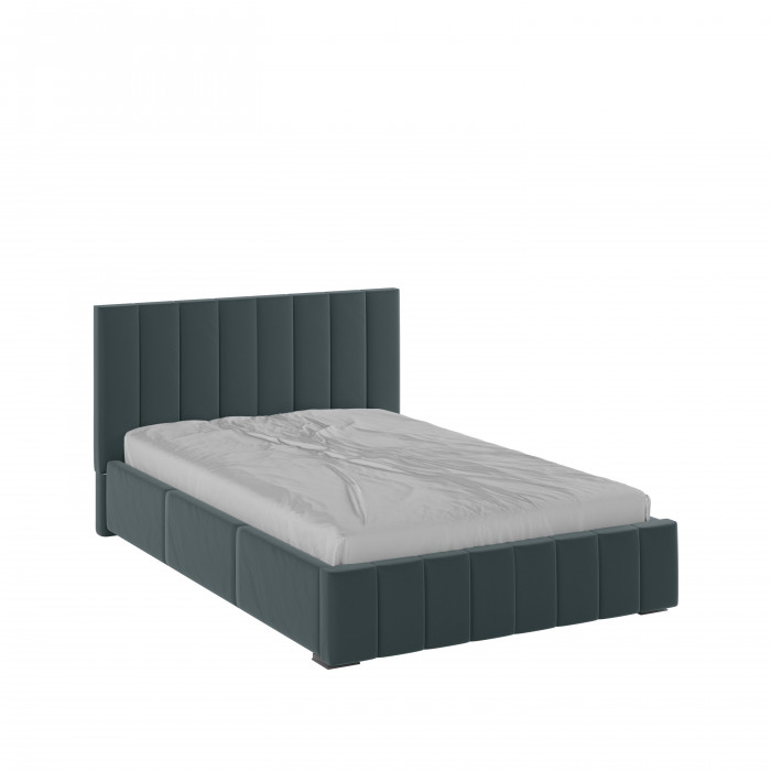 Нега Кровать интерьерная 140 серый, ортопед