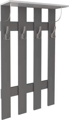 Вешалка ЯПВ-1 Ямайка, Графит серый/Камень серый