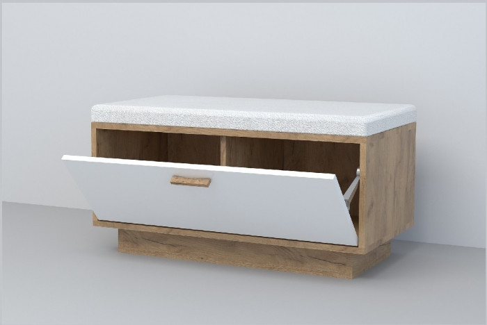 Эго Обувница ОБ-1 ПД (Камень Темный/Дуб Крафт Золотой)