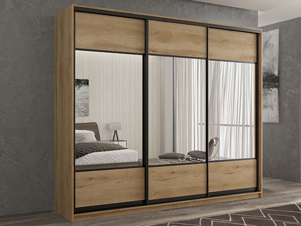 Шкаф-купе Кааппи 6 Эвок Прибрежный 240х45х230 см