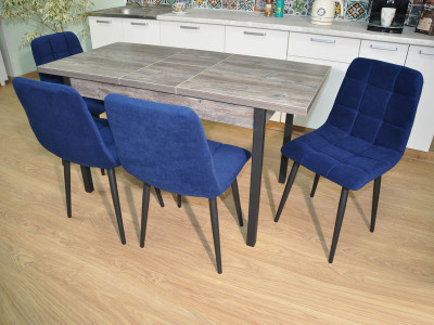 Обеденная группа Колорадо / Стул Х 4 шт. / Сосна Пасадена/черный / бид 36