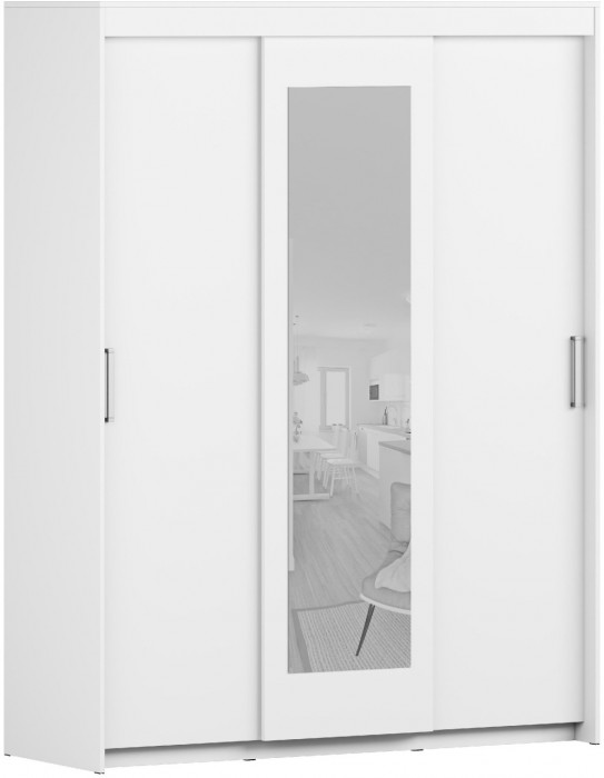 Шкаф-купе Эва ШК-017 1600 мм (Белый)