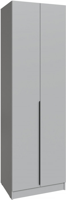 Шкаф Мадрид (0,7) с полками без зеркала, Камень серый