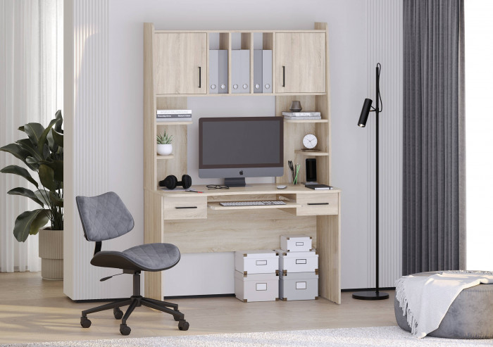 Стол рабочий 6-0604дубсон Бета, дуб сонома