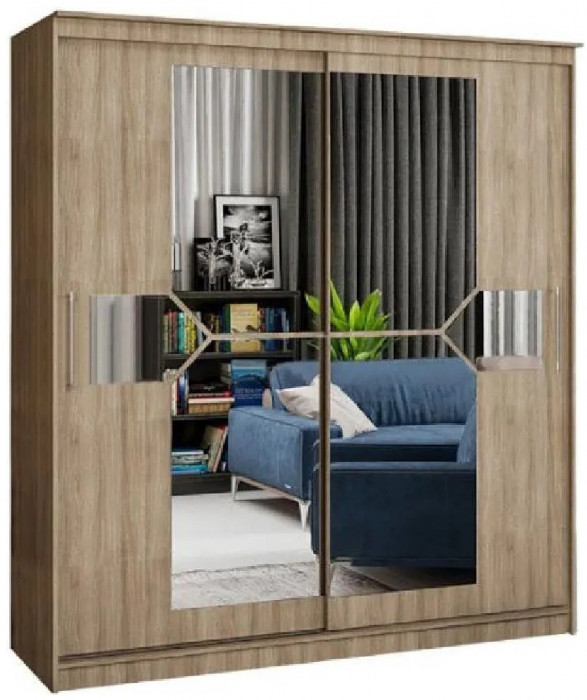 Шкаф-купе Элегант 2000 (Ясень шимо темный)