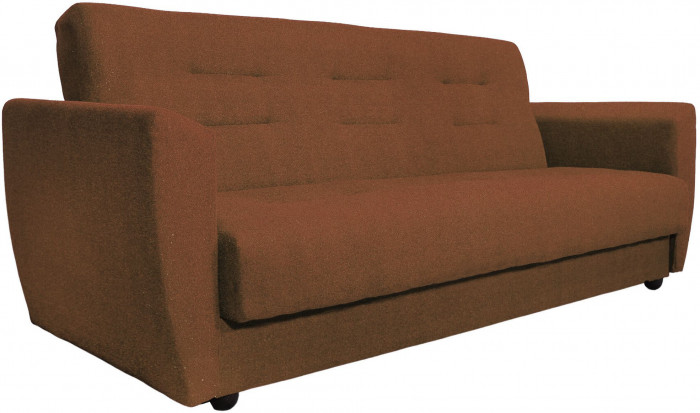 Раскладной диван-кровать, прямой, книжка, цвет коричневый, Лира 120х190