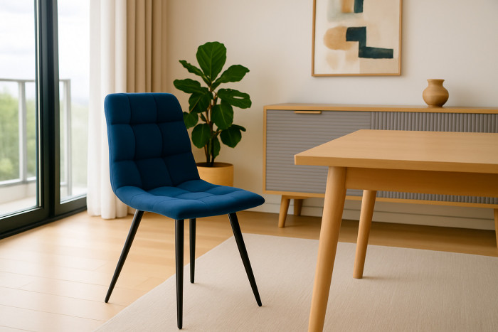 Стул Агат (2 шт), Синий Софт