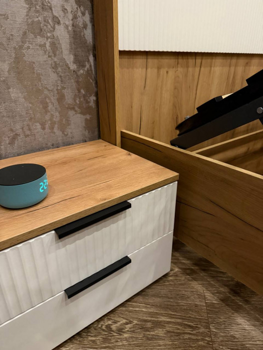 Марвэл Тумбы прикроватные 2шт, Дуб крафт/Мальта грей