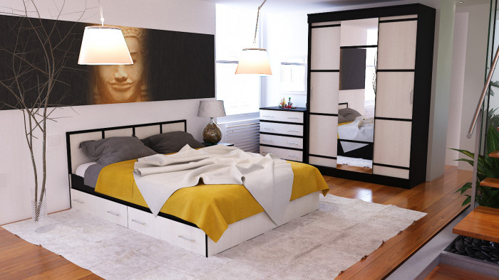 Сакура Комод, венге/дуб лоредо