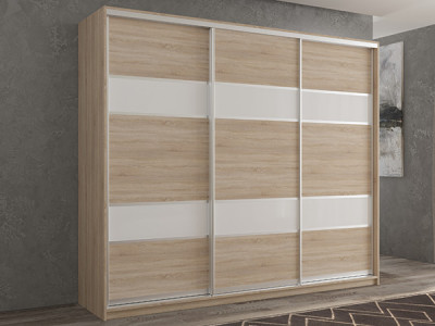 Шкаф-купе Кааппи 8 Сонома Светлый 210х45х230 см