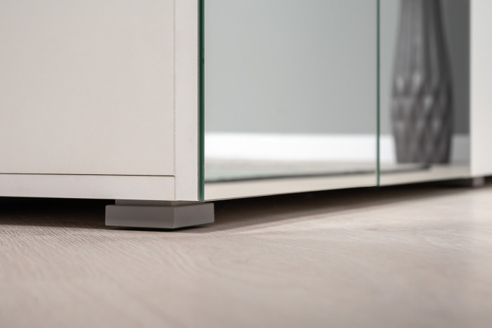 Октава Прихожая 15-123Н, цвет белый шагрень/дуб крафт золотой/фасады МДФ белый шагрень, ШхГхВ 161,5х35,4х197,6 см., универсальная сборка