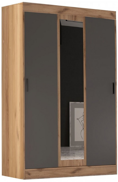 Басямиф Шкаф-купе (Дуб крафт/ Графит)