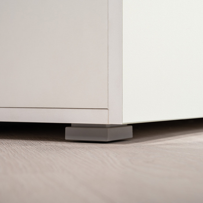 Октава Прихожая 35, белый шагрень/дуб крафт золотой/фасады МДФ белый шагрень