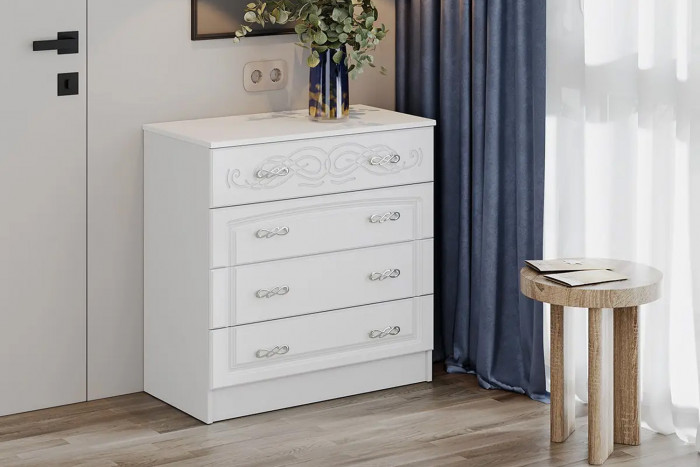 Комод Венеция КМ-02, Белый, Софт Даймонд