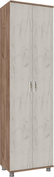Шкаф платяной Микс-Арт, Дуб крафт табачный/Крафт серый