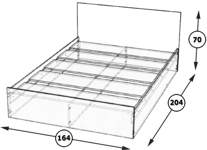 Стандарт Кровать 1600, белый