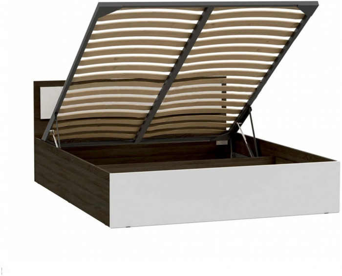 Мартина Кровать с подъемным механизмом 140 (Дуб Сонома / белый)