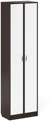 Прихожая П-6 Пенал + Пенал, цвет венге/фасады МДФ белое дерево фрезеровка прованс, ШхГхВ 60х35х210 см., универсальная сборка