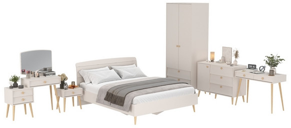 Афина Спальня 28-1600, кашемир серый