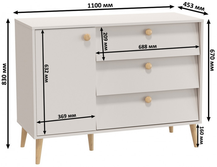 Афина Спальня 28-1600, кашемир серый