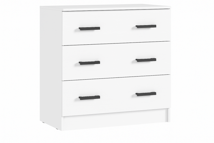 Басямиф Комод 3 ящика (Белый)