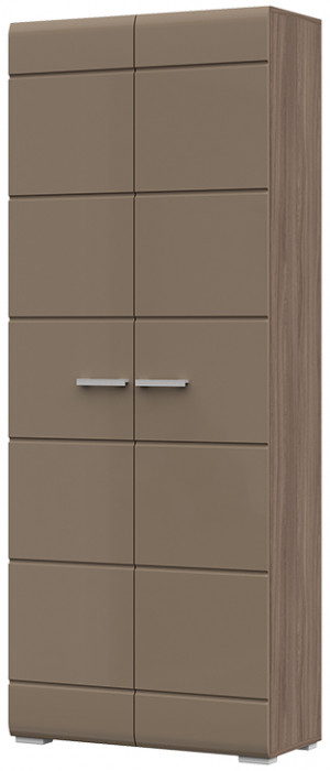 Прихожая Вегас Шкаф 2-х ств 800х2002х350 шимо темный/кофе с молоком