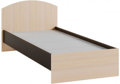 Ненси-1 кровать венге/дуб молочный с основанием ДСП 2С 900