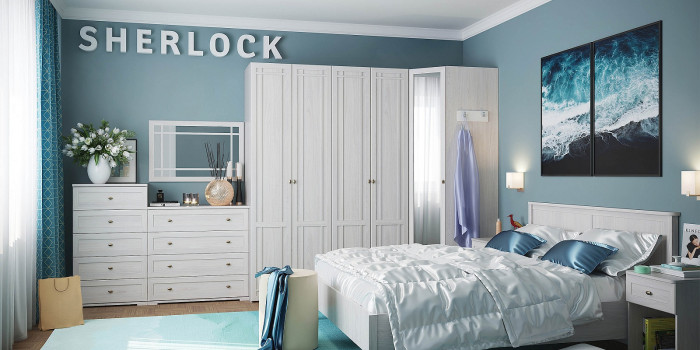 Комод Шерлоск 6, ясень светлый