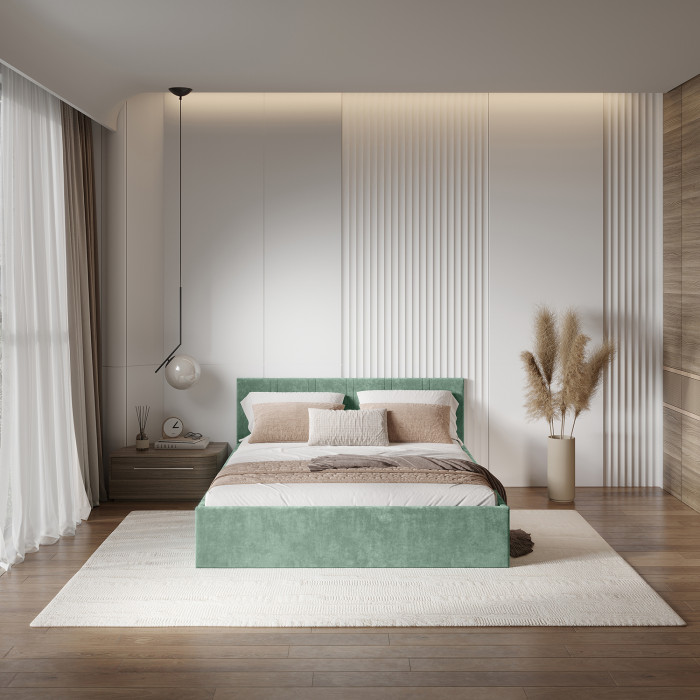 Кровать 1,6 м "Ника" КР-18 Эвкалипт