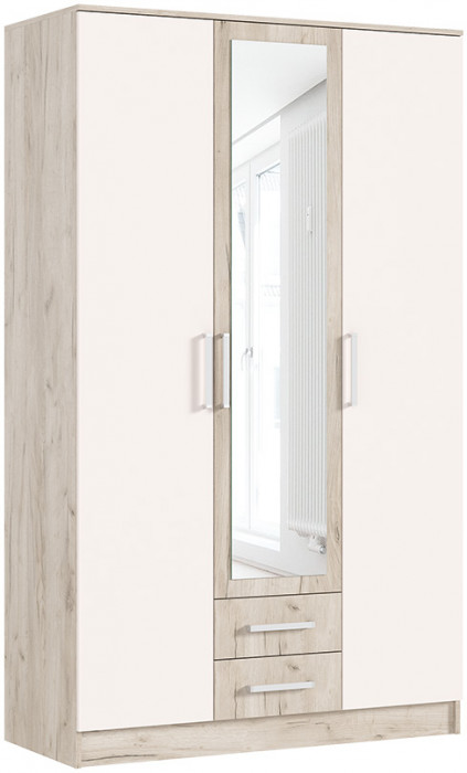 Шкаф 3-х дверный для одежды Мартина, Крафт серый/Кашемир