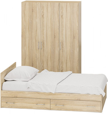 Спальня Стандарт 1-1200Я, дуб сонома