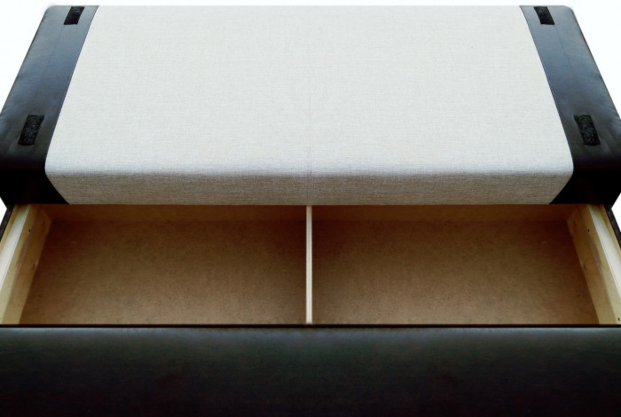 Диван-кровать Амстердам Мини Люкс, 150х195, еврокнижка, велюр, черный