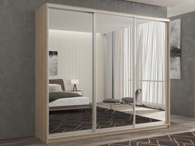 Шкаф-купе Кааппи 1 Сонома Светлый 210х60х230 см