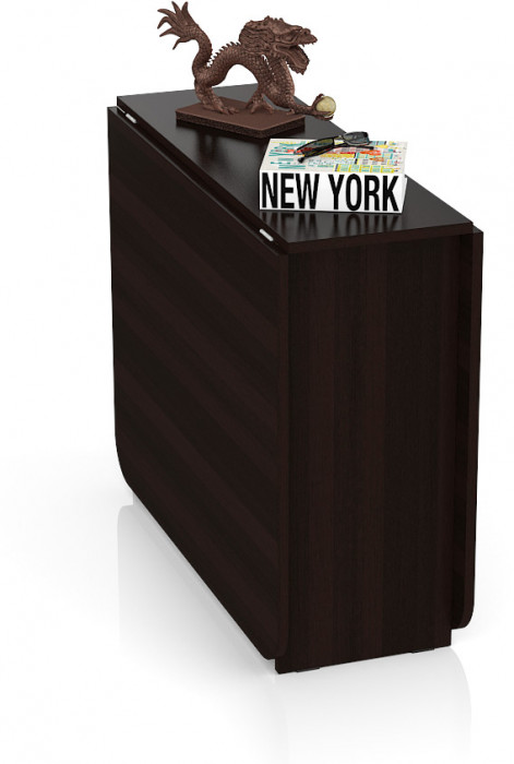 Стол-книжка обеденный МД-СО-04, венге/ножки хром