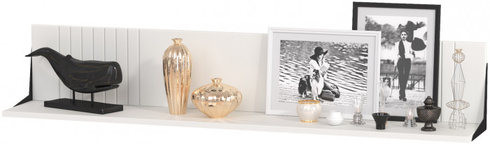 Валенсия Гостиная № 109, цвет ЛДСП белый шагрень/МДФ белый шагрень, ШхГхВ 327,3х38,4х225,2 см., ниша для ТВ 133х38х90 см., универсальная сборка