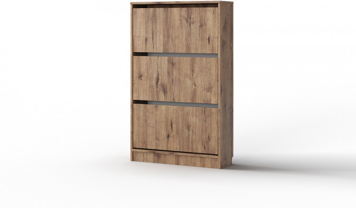 Тумба для обуви 3 двери "Аризона" - Дуб веллингтон