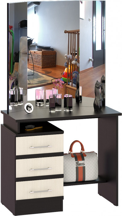 Сакура Стол косметический, венге/дуб лоредо