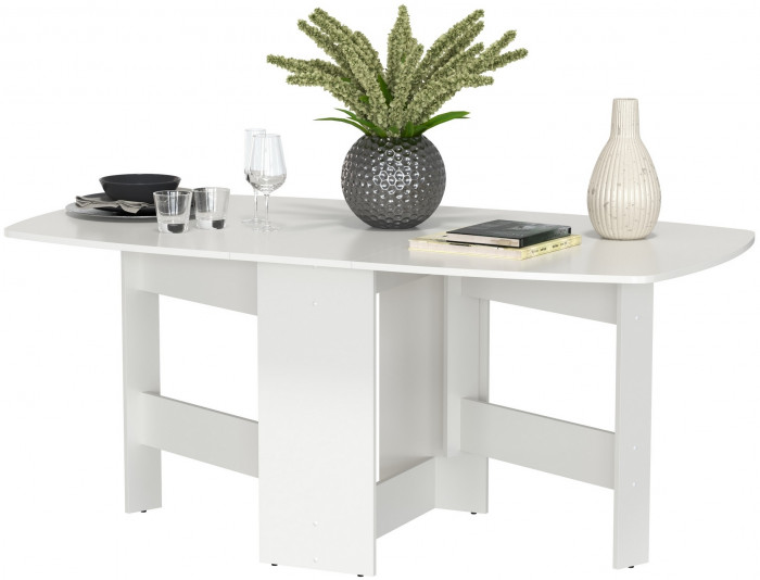 Стол-книжка раскладной 1-65М1бел, белый