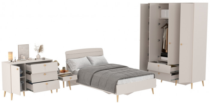 Афина Спальня 30-1200, кашемир серый