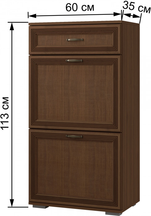 Модульная прихожая Ливорно, набор 3, Орех донской