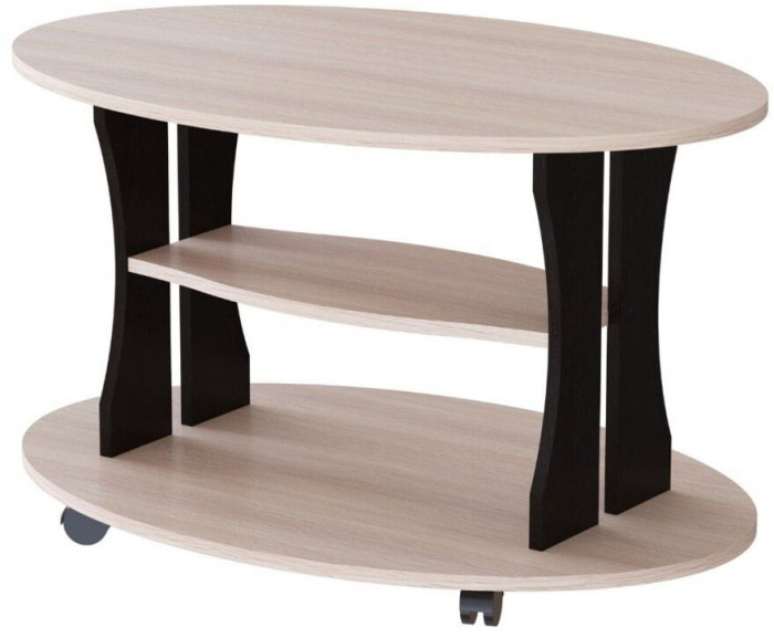 Журнальный стол Консул-1 дуб молочный/венге