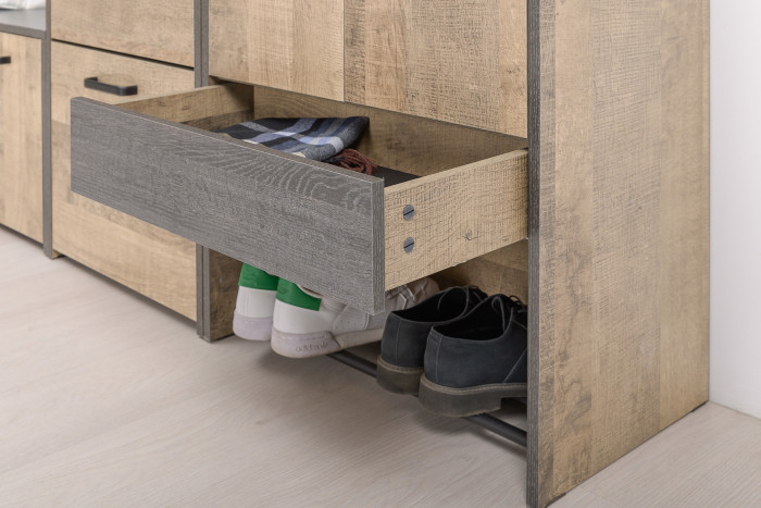 Трувор Прихожая 211, дуб гранж песочный/интра