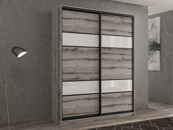 Шкаф-купе Кааппи 8 Эвок Окаменелый 120х60х230 см