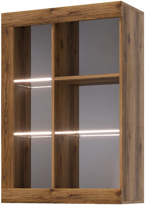 Прага Модульная Гостиная, вариант №1, делано/Черный глянец