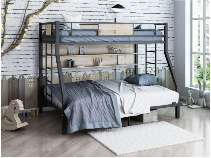 Двухъярусная кровать Гранада 140 П (Коричневый)