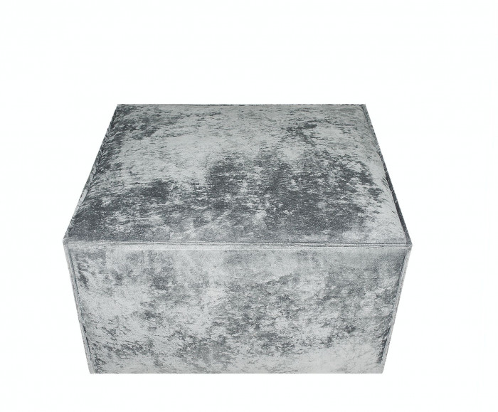 Пуф Лофт №2 70х70х44, плюш серый