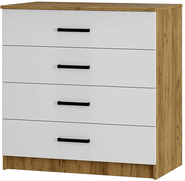 Комод "Евро" КМ-02 крафт/белый