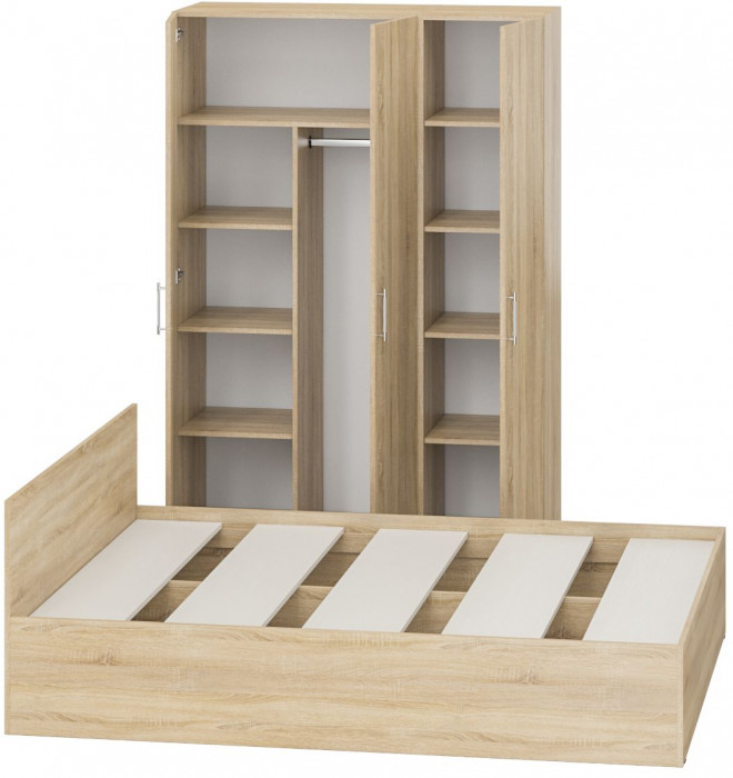 Спальня Стандарт 1-1600, дуб сонома