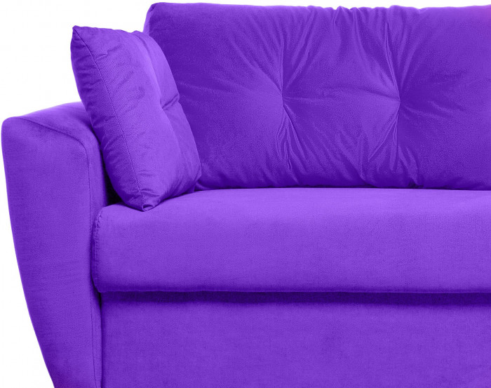 Диван-кровать Амстердам Люкс, 150х195, еврокнижка, пружинный блок, велюр, фиолетовый